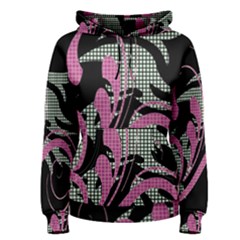 Violet Calligraphic Art Women s Pullover Hoodie by Nexatart