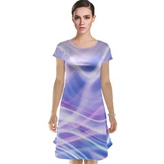 Abstract Graphic Design Background Cap Sleeve Nightdress