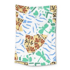 Broken Tile Texture Background Small Tapestry