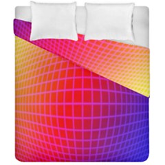 Grid Diamonds Figure Abstract Duvet Cover Double Side (california King Size) by Nexatart