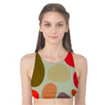 Pattern Design Abstract Shapes Tank Bikini Top
