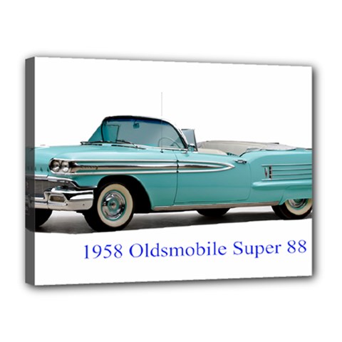 1958 Oldsmobile Super 88 J2 2a Canvas 16  X 12  by Jeannel1