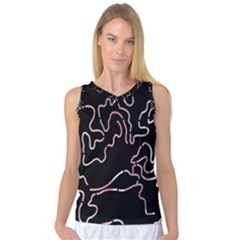 Abstract Glare Visual Art Women s Basketball Tank Top