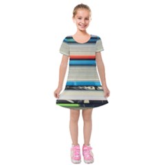 Background Book Books Children Kids  Short Sleeve Velvet Dress