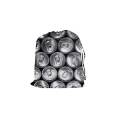 Black And White Doses Cans Fuzzy Drinks Drawstring Pouches (small) 