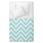 Chevrons Zigzags Pattern Blue Duvet Cover (Single Size)