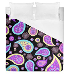 Paisley Pattern Background Colorful Duvet Cover (queen Size) by Nexatart