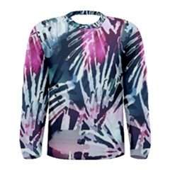 Colorful Palm Pattern Men s Long Sleeve Tee by Brittlevirginclothing