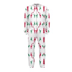 Reindeer Pattern Onepiece Jumpsuit (kids)