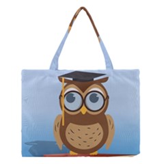 Read Owl Book Owl Glasses Read Medium Tote Bag by Nexatart