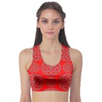 Geometric Circles Seamless Pattern Sports Bra