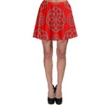 Geometric Circles Seamless Pattern Skater Skirt