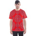 Geometric Circles Seamless Pattern Men s Sport Mesh Tee