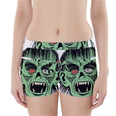 Zombie Face Vector Clipart Boyleg Bikini Wrap Bottoms by Nexatart