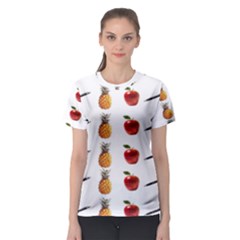 Ppap Pen Pineapple Apple Pen Women s Sport Mesh Tee