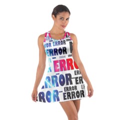 Error Crash Problem Failure Cotton Racerback Dress by Nexatart