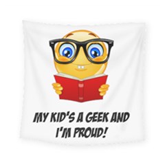 Geek Kid Square Tapestry (small) by athenastemple