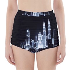 Kuala Lumpur Urban Night Building High-waisted Bikini Bottoms