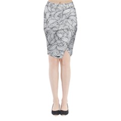 White Knot Dress Bohemian Midi Wrap Pencil Skirt by Brittlevirginclothing