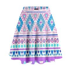 Tribal Pastel Hipster  High Waist Skirt by Brittlevirginclothing