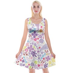 Colorful Flower Reversible Velvet Sleeveless Dress by Brittlevirginclothing