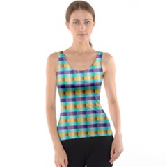 Pattern Grid Squares Texture Tank Top by Nexatart