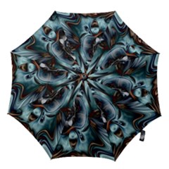 Light Color Floral Grey Hook Handle Umbrellas (small) by Alisyart