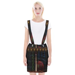 Christmas Xmas Bag Pattern Suspender Skirt by Nexatart