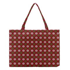 Christmas Paper Wrapping Pattern Medium Tote Bag