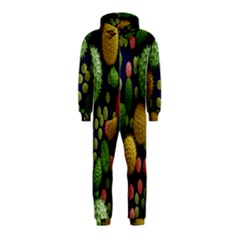 Colorized Pollen Macro View Hooded Jumpsuit (kids)