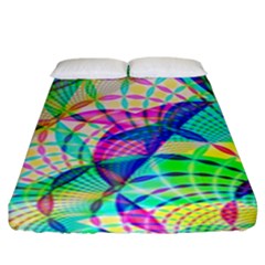 Design Background Concept Fractal Fitted Sheet (king Size)