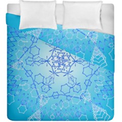 Design Winter Snowflake Decoration Duvet Cover Double Side (king Size)