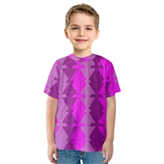 Fabric Textile Design Purple Pink Kids  Sport Mesh Tee