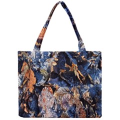 Frost Leaves Winter Park Morning Mini Tote Bag by Nexatart