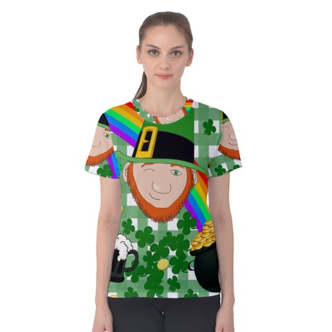 Lucky Irish Women s Cotton Tee by Valentinaart