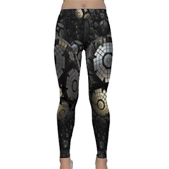 Fractal Sphere Steel 3d Structures Classic Yoga Leggings