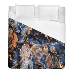 Frost Leaves Winter Park Morning Duvet Cover (full/ Double Size)