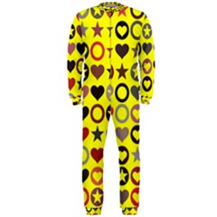 Heart Circle Star Onepiece Jumpsuit (men)  by Nexatart