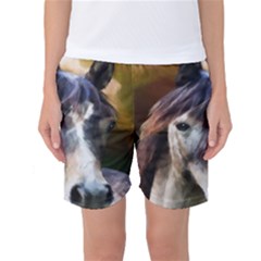 Horse Horse Portrait Animal Women s Basketball Shorts by Nexatart