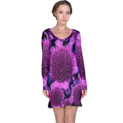 Hintergrund Tapete Keime Viren Long Sleeve Nightdress by Nexatart