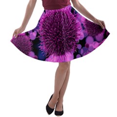 Hintergrund Tapete Keime Viren A-line Skater Skirt by Nexatart