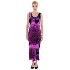 Hintergrund Tapete Keime Viren Fitted Maxi Dress by Nexatart