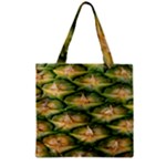 Pineapple Pattern Zipper Grocery Tote Bag