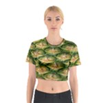 Pineapple Pattern Cotton Crop Top