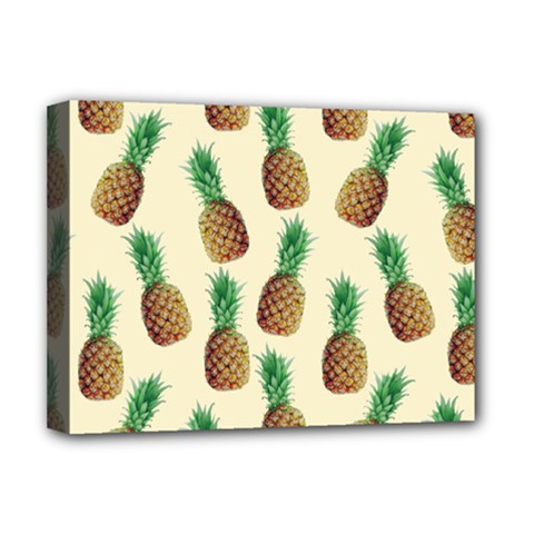 Pineapple Wallpaper Pattern Deluxe Canvas 16  X 12  