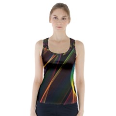 Rainbow Ribbons Racer Back Sports Top