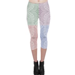 Seamless Kaleidoscope Patterns In Different Colors Based On Real Knitting Pattern Capri Leggings  by Nexatart