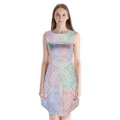 Seamless Kaleidoscope Patterns In Different Colors Based On Real Knitting Pattern Sleeveless Chiffon Dress   by Nexatart