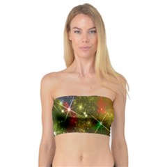 Star Christmas Background Image Red Bandeau Top by Nexatart