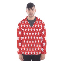 Star Christmas Advent Structure Hooded Wind Breaker (men) by Nexatart